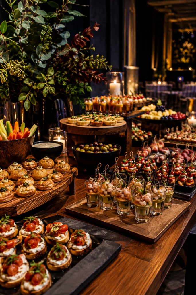 Treinamento de Catering Tróia Operandi — buffet de finger foods e canapés