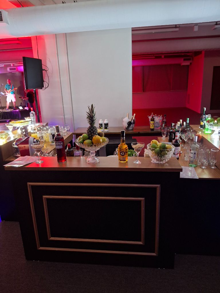 Bar montado em evento corporativo