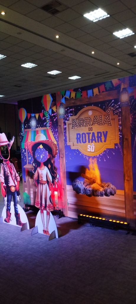 Decoração temática de festa junina corporativa