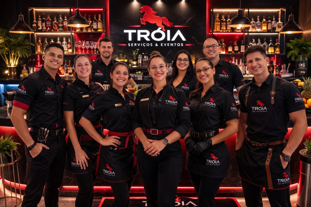 Equipe Tróia uniformizada